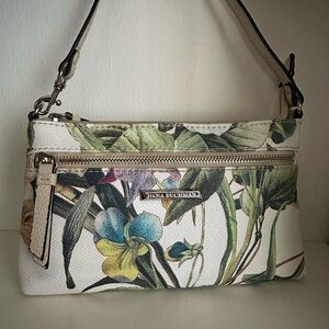 Dana Bachman Floral Print Wristlet Clutch Bag